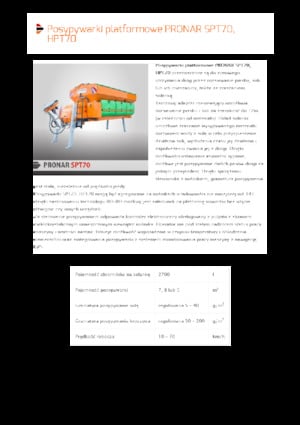 Mounted Spreading Assemblies Pronar SPT 70 