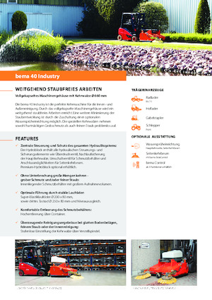 Mounted Sweepers Bema 40 Industry 1250