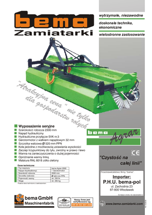 Mounted Sweepers Bema Agrar 2300