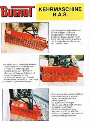 Mounted Sweepers Bugnot B.A.S. 120