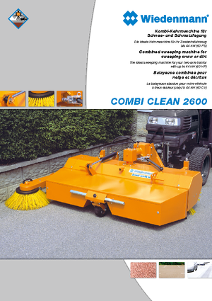 Mounted Sweepers Wiedenmann CombiClean 2600