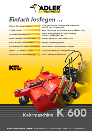 Üstü açılır kapılar Adler K 600-210