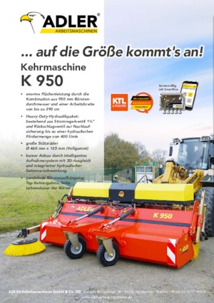 Mounted Sweepers Adler K 950-330