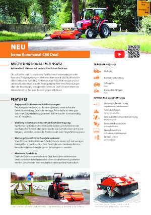 Üstü açılır kapılar Bema Kommunal 580 Dual 1850