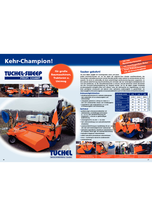 Mounted Sweepers Tuchel Profi Champ