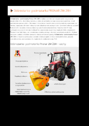 Üstü açılır kapılar Pronar ZM 28H