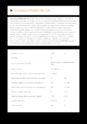 Üstü açılır kapılar Pronar ZM-S 25