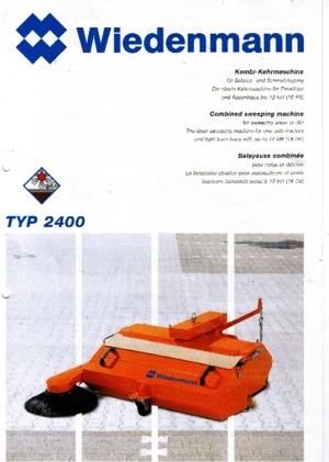 Mounted Sweepers Wiedenmann 2400