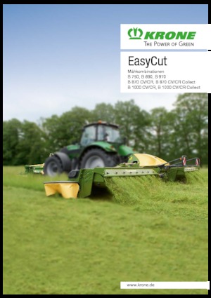 Mower combinations - disc with conditioner Krone EasyCut B 870 CV Collect