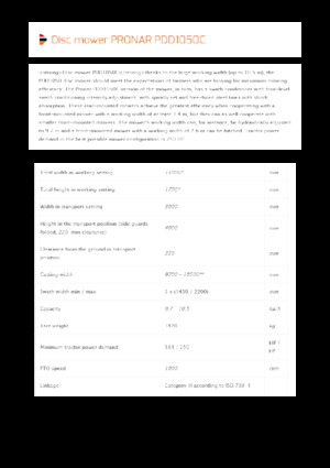 Mower combinations - disc with conditioner Pronar PDD 1050C