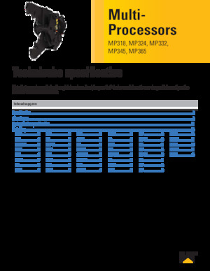 Multi-processors Caterpillar MP332U