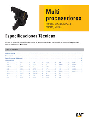 Multi-processors Caterpillar MP318 