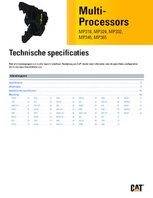 Multi-processors Caterpillar MP318 