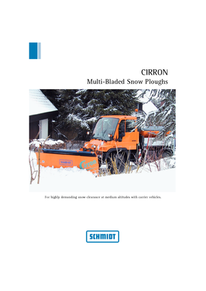 Çok keskin snowploughs Schmidt Cirron SL 40