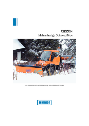 Çok keskin snowploughs Schmidt Cirron SL 40