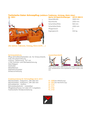 Multi-sharp Snowploughs Hydrac LB II 300 CDP