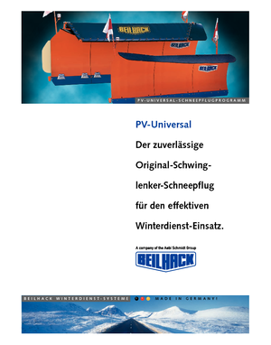 Çok keskin snowploughs Beilhack PVF 30-4