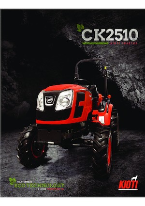 Municipal Tractors Front Hitch Kioti CK 2510 HST