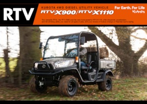 Municipal Tractors Front Hitch Kubota RTV X1110 NTW 