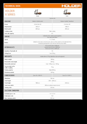 Belediye çok amaçlı araçlar benzin Holder X 45i