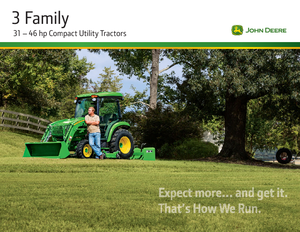 Municipal Tractors Front Hitch John Deere 3038 R