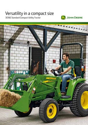 Belediye çok amaçlı araçlar dizel John Deere 3036 E