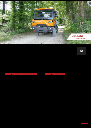 Municipal Tractors Front Hitch Aebi MT 770