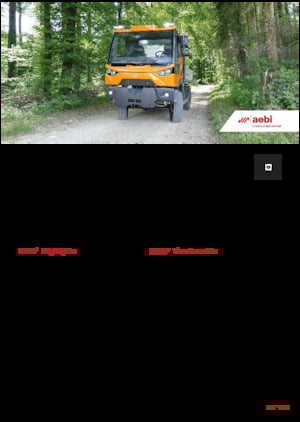 Municipal Tractors Front Hitch Aebi MT 770