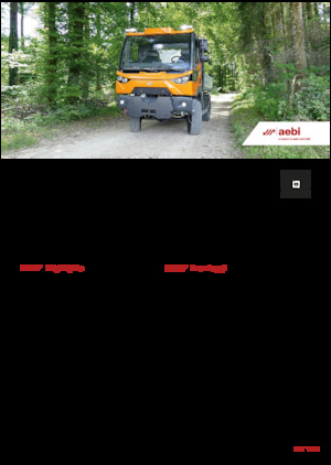 Belediye çok amaçlı araçlar dizel Aebi MT 770