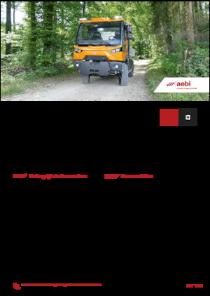 Belediye çok amaçlı araçlar dizel Aebi MT 760