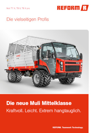 Municipal Tractors Front Hitch Reform Werke Muli T8 X pro