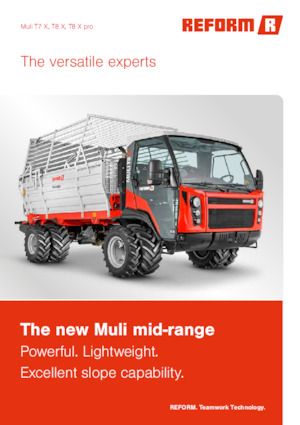Municipal Tractors Front Hitch Reform Werke Muli T8 X pro