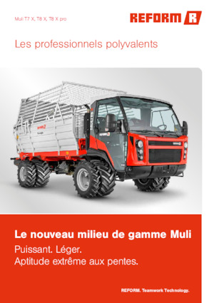 Municipal Tractors Front Hitch Reform Werke Muli T8 X pro