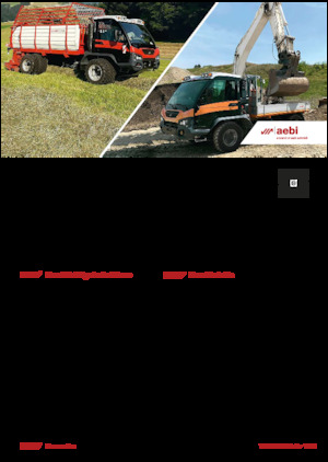 Municipal Tractors Front Hitch Aebi VT 470 Vario