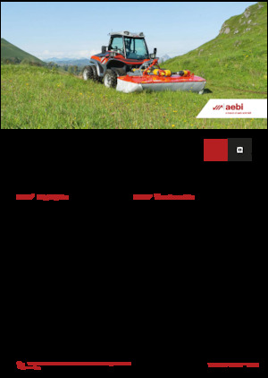 Municipal Tractors Front Hitch Aebi TT 211+