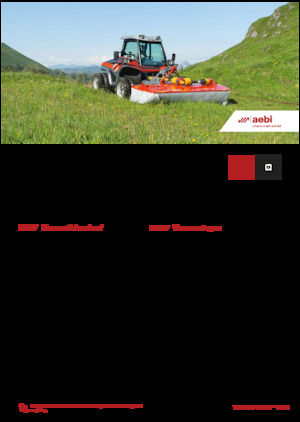 Municipal Tractors Front Hitch Aebi TT 211+