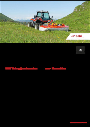 Municipal Tractors Front Hitch Aebi TT 211+
