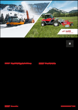 Municipal Tractors Front Hitch Aebi TT 241+