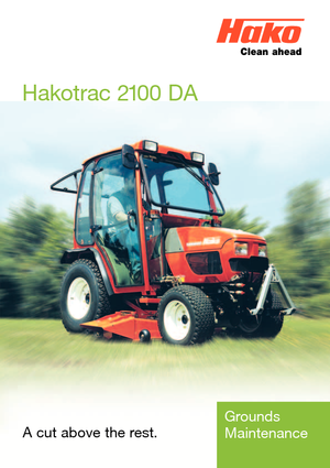 Compact Utility Tractors Hako Hakotrac 2100 DA