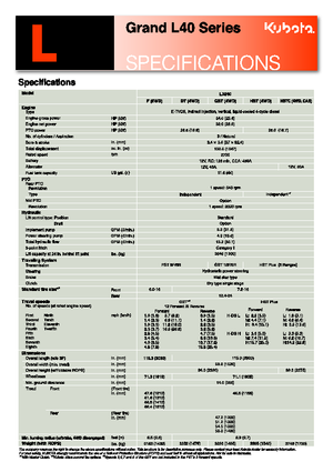 Compact Utility Tractors Kubota L 4240 D