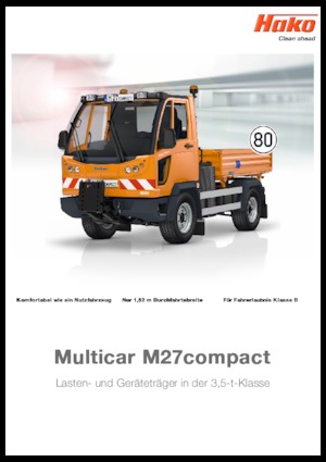 Belediye traktörleri Hako Multicar M 27compact