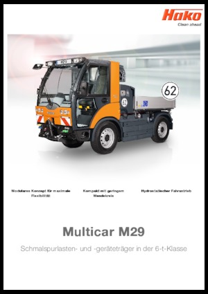 Compact Utility Tractors Hako Multicar M29 C, CHK