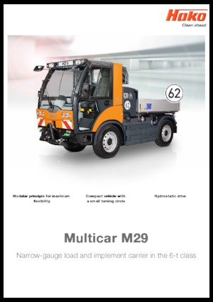 Compact Utility Tractors Hako Multicar M29 C, CHK