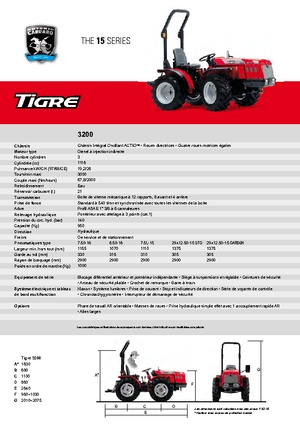 Compact Utility Tractors Carraro Tigre 3200