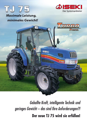Belediye traktörleri Iseki TJ 75