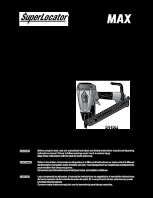 Çivi Zımbaları MAX USA CORP. SN438J