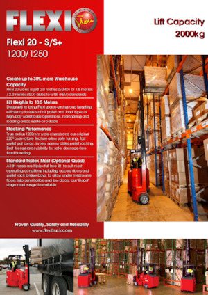 Dar Koridorlu Forkliftler VNA Flexi 20S