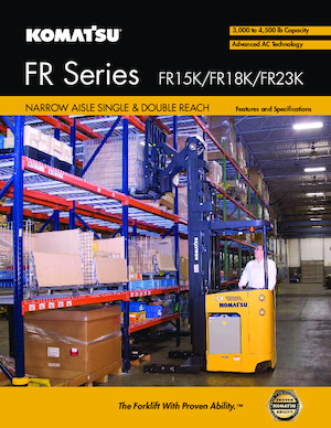 Dar Koridorlu Forkliftler VNA Komatsu FR23K-3