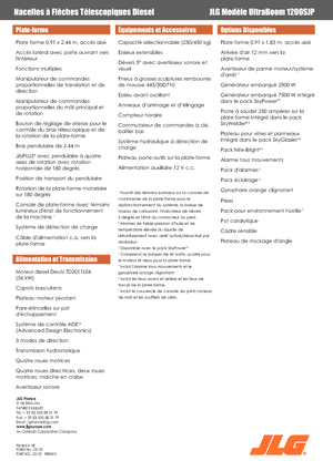 Wheeled Telescopic Boom Lifts JLG 1200SJP