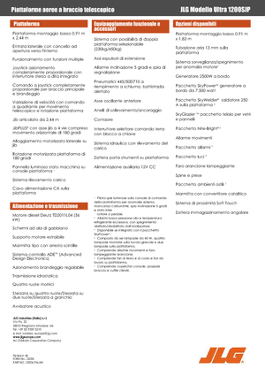 Wheeled Telescopic Boom Lifts JLG 1200SJP